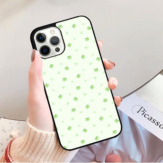 Милый мультяшный чехол-лягушка для iPhone 17 Air 14 13 12 16 Pro Max 15 Plus Max Защитный корпус coque