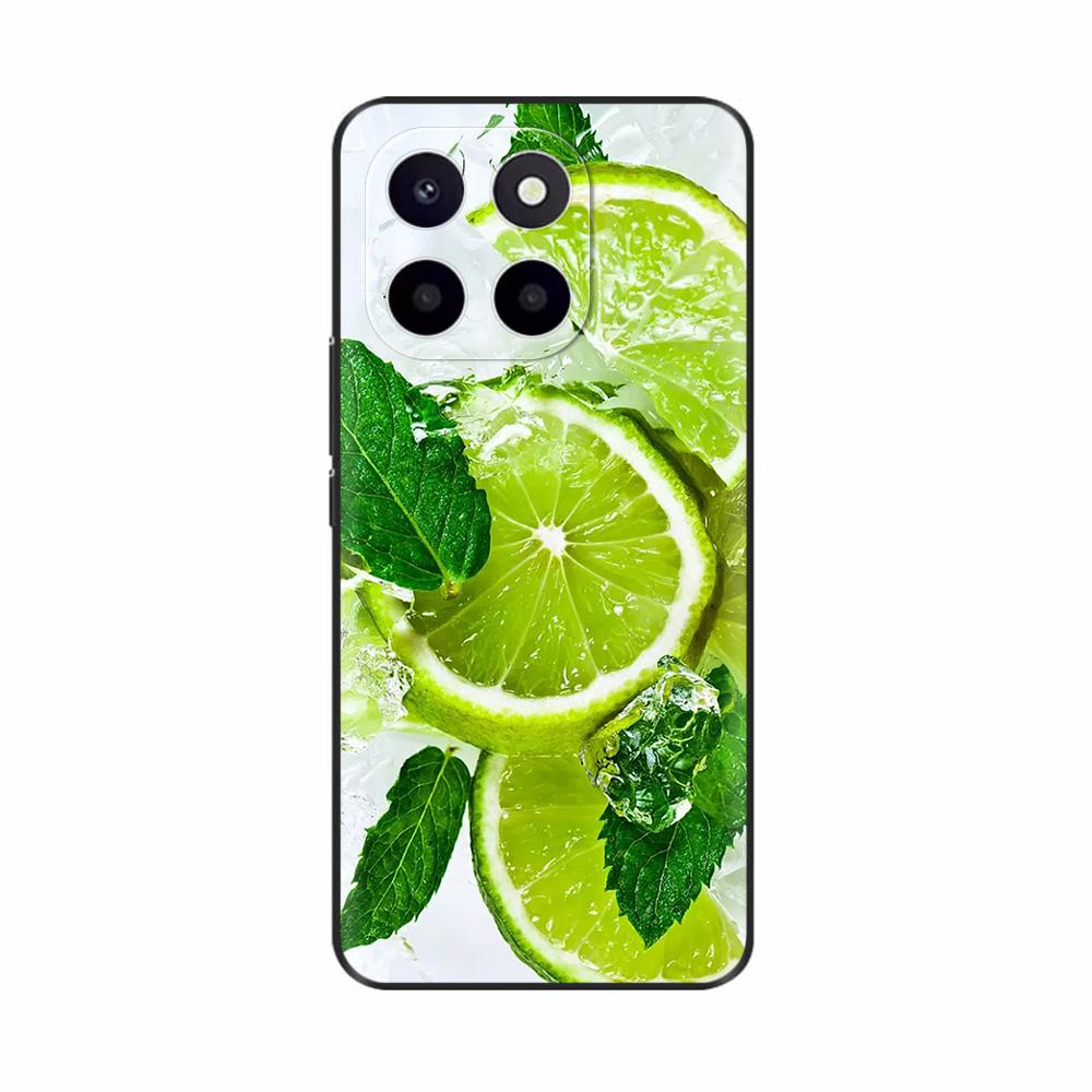 Чехол для Honor X6c Милый ТПУ Силиконовый Чехол для Телефона Для Honor X6c Задняя Крышка HonorX6c X 6C С Принтом Цветов Мягкий Силикон Coque Fundas