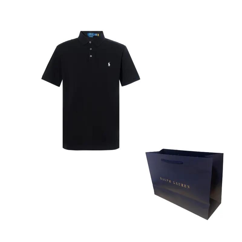 Polo Ralph Lauren Slim Fit однотонная рубашка поло мужская черная 710541705-007