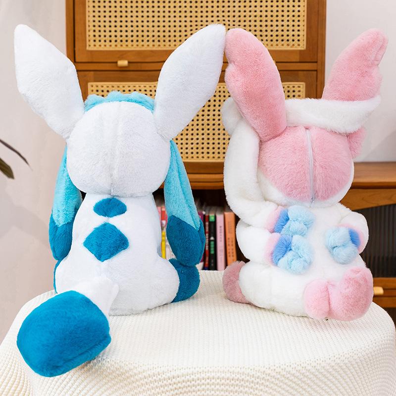 40cm Glaceon Sylveon Plush Toy Cute Anime Stuffed Doll Holiday Gift