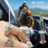 2D Flat Skull Rider Car Dashboard Spring Decoration: 2D Car Car Dashboard Decoration, Desktop Decoration, Halloween Decoration