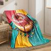 Pop Art Donut Delight print blanket soft and cozy perfect for the living room bed sofa or a nap,gift