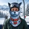 Новинка Принт Старик 3D Полное Лицо Лыжная, Ветрозащитная Зимняя, Солнцезащитные Очки Не Включены