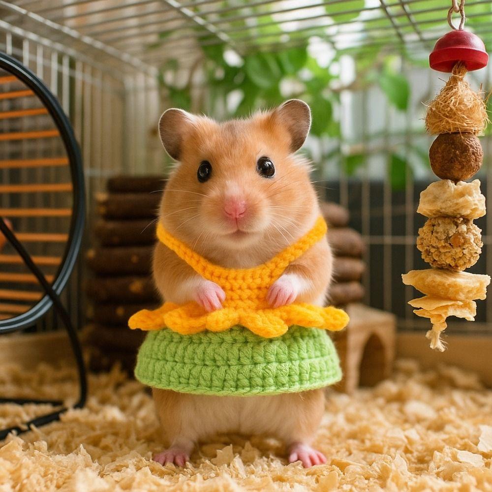 Милый Маленький Питомец Свитер Теплые Животные Платье Хомяк Наряды Хомяк Одежда Животные Аксессуары
