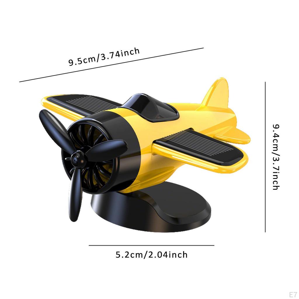 Солнечная Модель Самолета Автомобиль Центральное Украшение Декоративное Бесшумное Украшение на Приборную Панель для Транспортного Средства