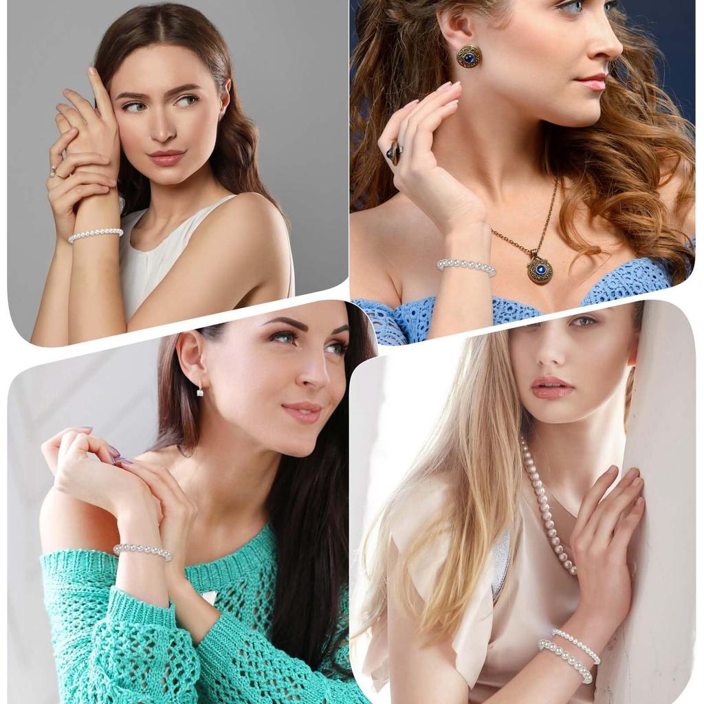 Multi - Layer Pearl Bracelet , Simple and Elegant Handmade Daily Wear Bracelet for Women