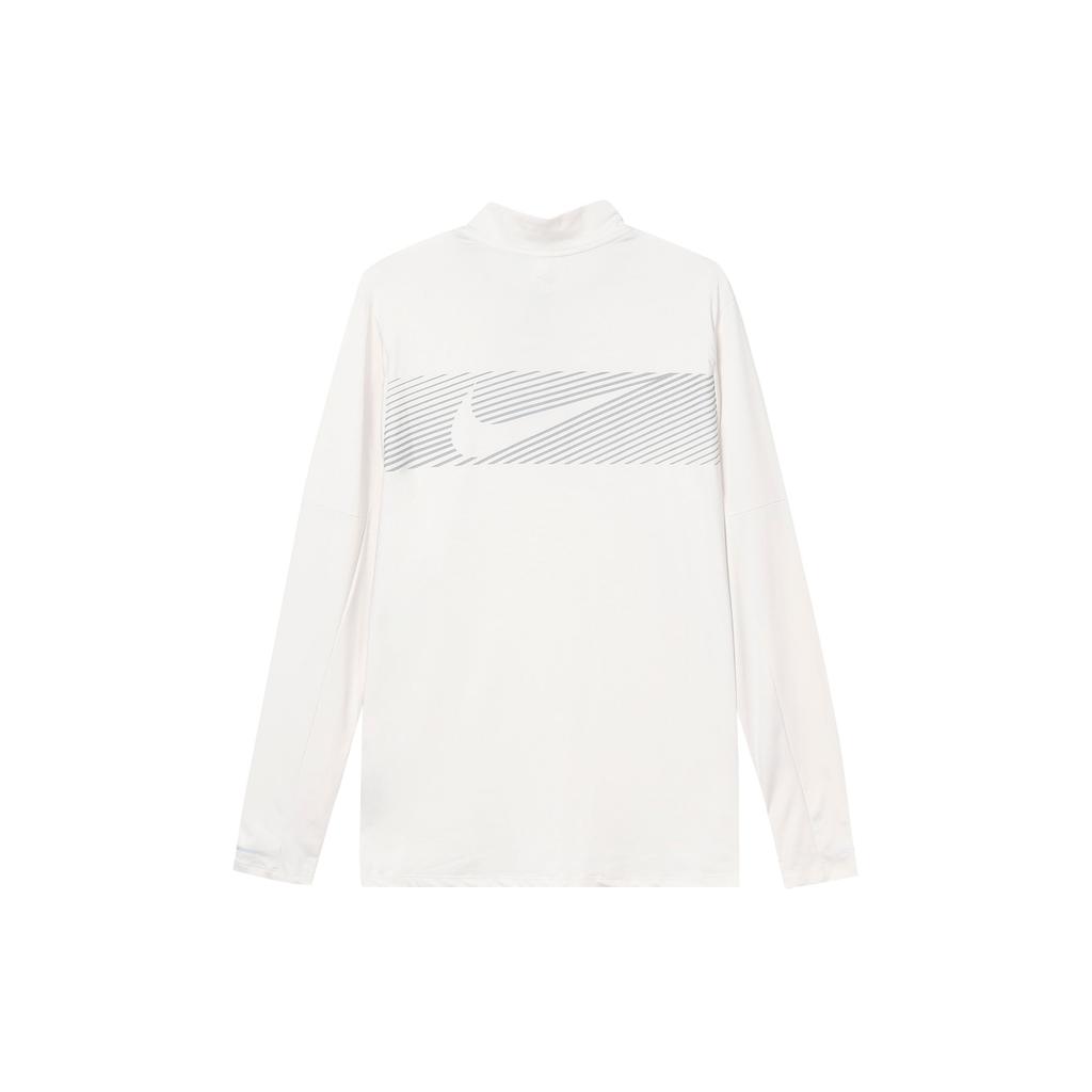 Nike Футболка для бега с длинным рукавом и воротником-стойкой, быстросохнущая, белая, для мужчин FB8557-030