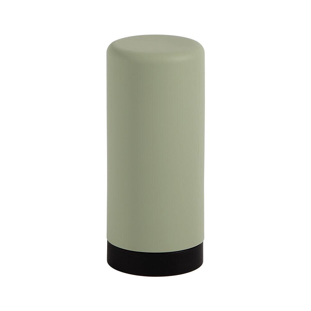 Round Silicone Refillable Bottle for Soap, Detergent, Lotion, Travel, Japanese Design with Cross Opening
