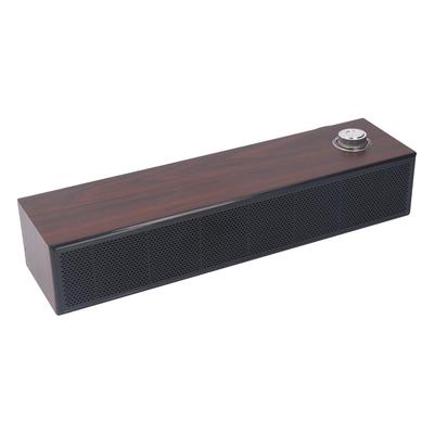 Деревянные компьютерные колонки, настольная звуковая панель HiFi со стереозвуком, AUX-вход, проводная звуковая панель с питанием от USB для