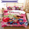 3pcs Strawberry Princess1 Cover Set - Personalized Name, HD Printed Bedding with 1 Cover and 2 Pillowcases - Perfect for Home Decor, Easy Care