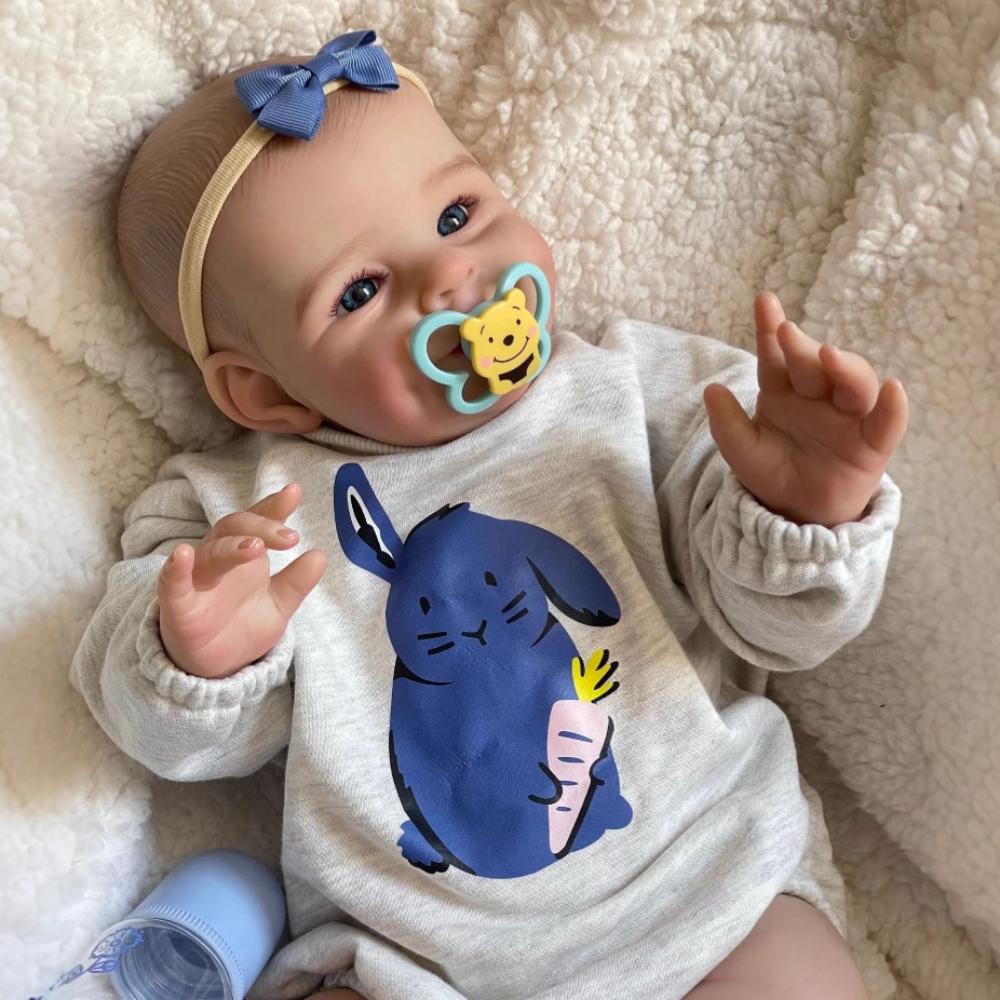 20'' 50 см 3D высокоцветная кукла-реборн, очень похожая на кукол новорожденных, мягкое тканевое тело, живые куклы-реборны для девочек и мальчиков, рождественский подарок