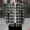 Мужские куртки, Весна и Осень, Универсальные Новые Модные Бренды, Мужские Клетчатые Куртки, Мужские Повседневные Топы