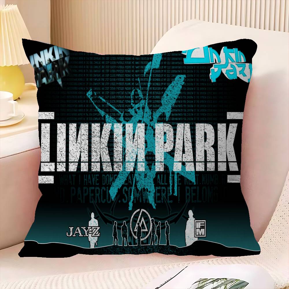 Rock Band L-Linkin Cool P-Park 45*45Cm Cushion Cover Pillow Cover Decor Pillowcase Home Pillowcase For Couch Pillow