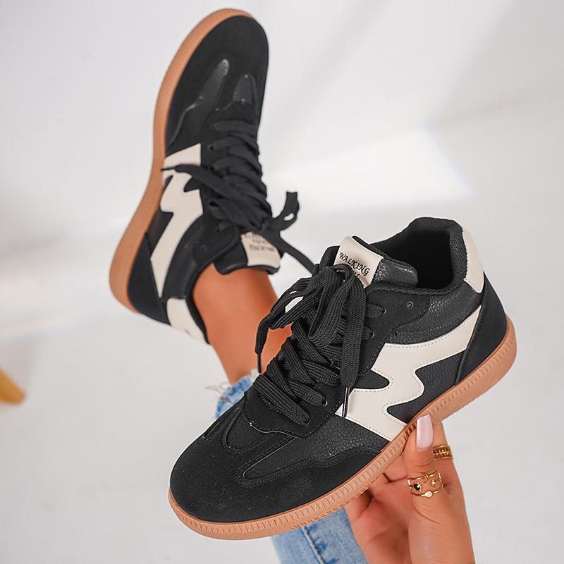 Модные кроссовки смешанного цвета с высоким верхом для женщин 2024 года, удобная спортивная обувь с мягкой подошвой, легкие нескользящие кроссовки на плоской подошве, большие размеры
