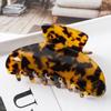 Large Acetate Acrylic Hair Claws Leopard Print Hairpins Hair Clip Women Geometric Hair Clamp Crab for Girl Hair Accessories Headdress