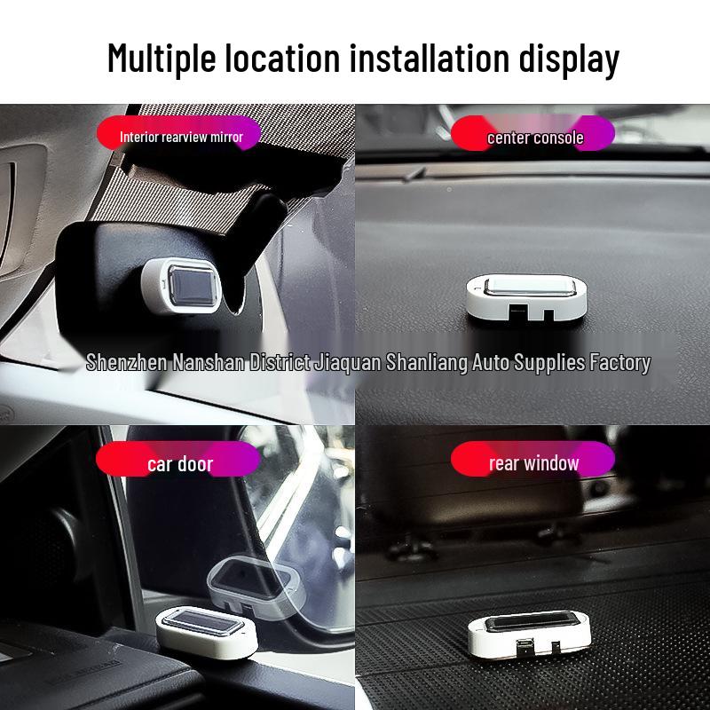 Универсальный светодиодный автомобильный салонный противоугонный имитирующий солнечный предупреждающий свет