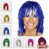 Glitter Halloween Colored Wig Funny Shiny Party Wig Tassel Foil Tinsel Wigs