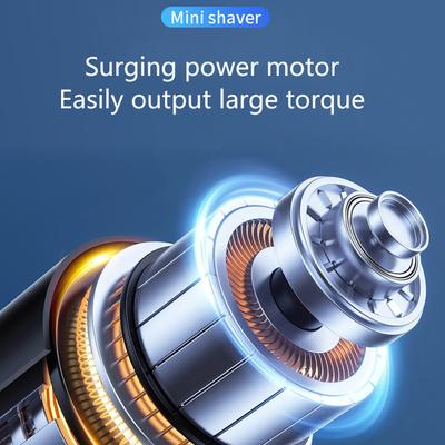 1 шт. Мини бритва для мужчин, карманный размер, электрическая бритва, моющаяся, перезаряжаемая, беспроводная, триммер, ножи для лица и бороды