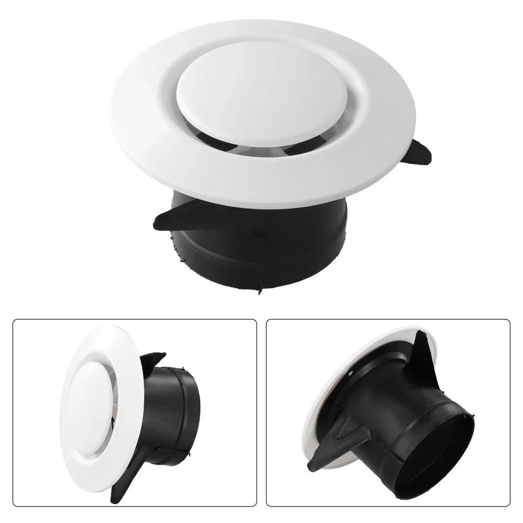 Round Air Vent Ventilation Grille Cover Outlet Adjustable Exhaust Vent Ducting Ventilation Grilles 75-200mm Air Vent Cover