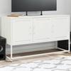 VidaXL TV Stand White 100.5x39x60.5 Cm Steel, TV Stand, TV Buffet, Media Unit, TV Bench, Hifi Cabinet, Center of 846481