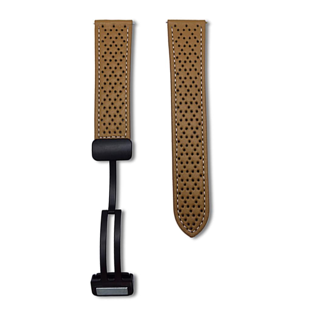 For Samsung Galaxy Watch7/Watch6 Microfiber Leather Watch Bands 20mm Breathable Magnetic Strap