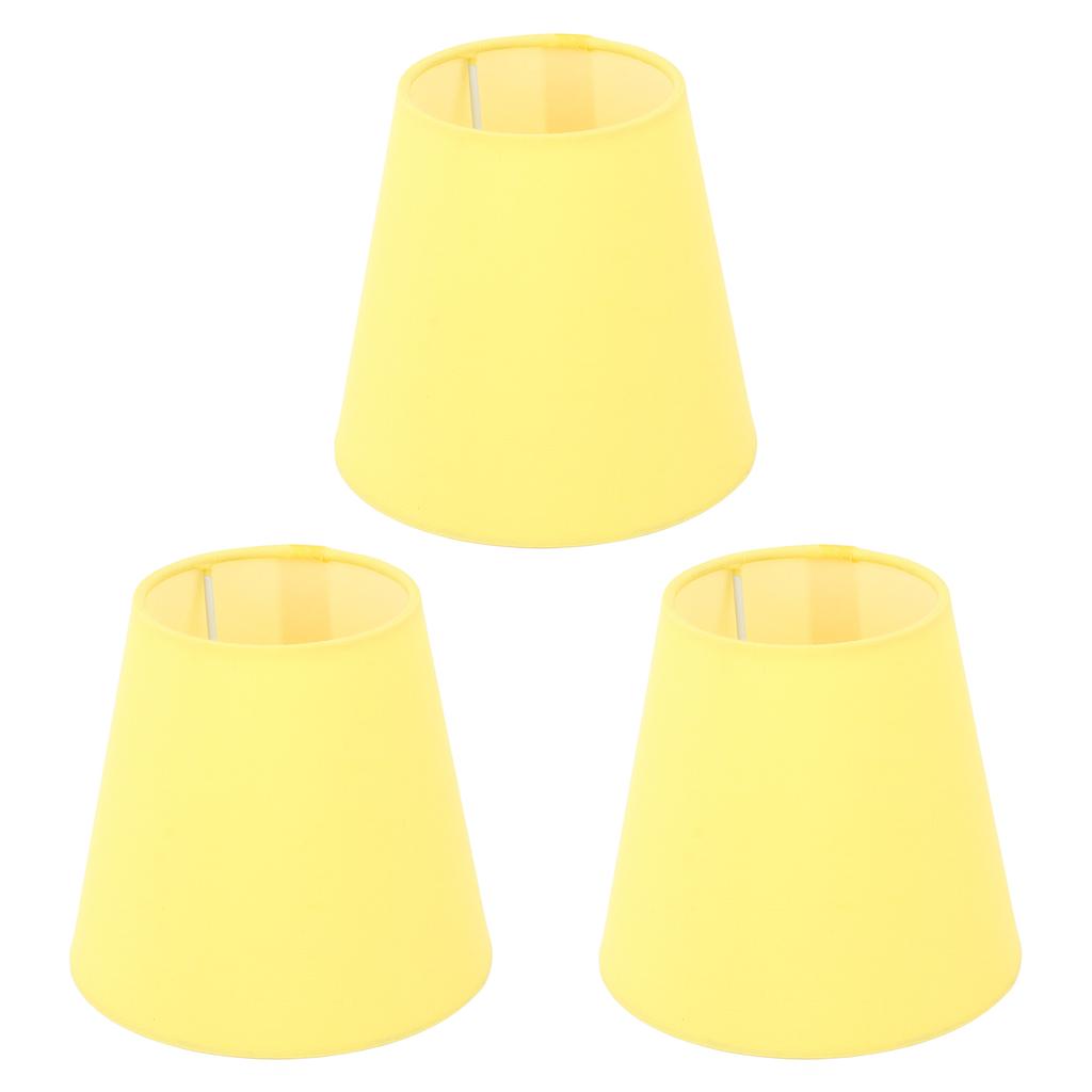3pcs Cloth Fabric Lampshade Innovative E14 Intervention Type Modern Fabric Lampshade Dust Cover for Bedroom Bedside