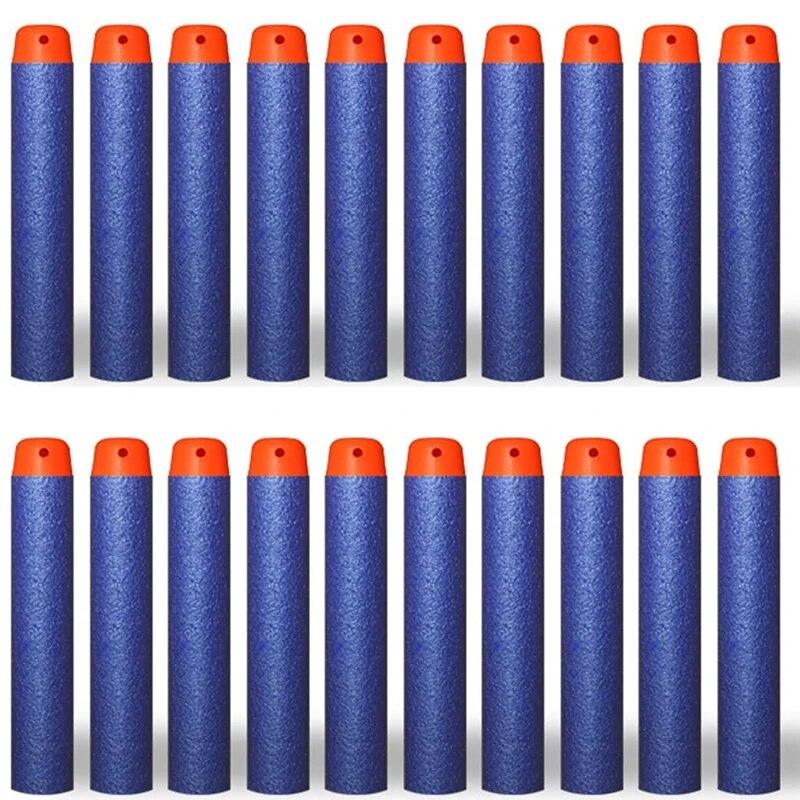 50-100pcs For Bullets EVA Soft Hollow Hole Head 7.2cm Refill Bullet Darts for Toy Gun Accessories for Blasters