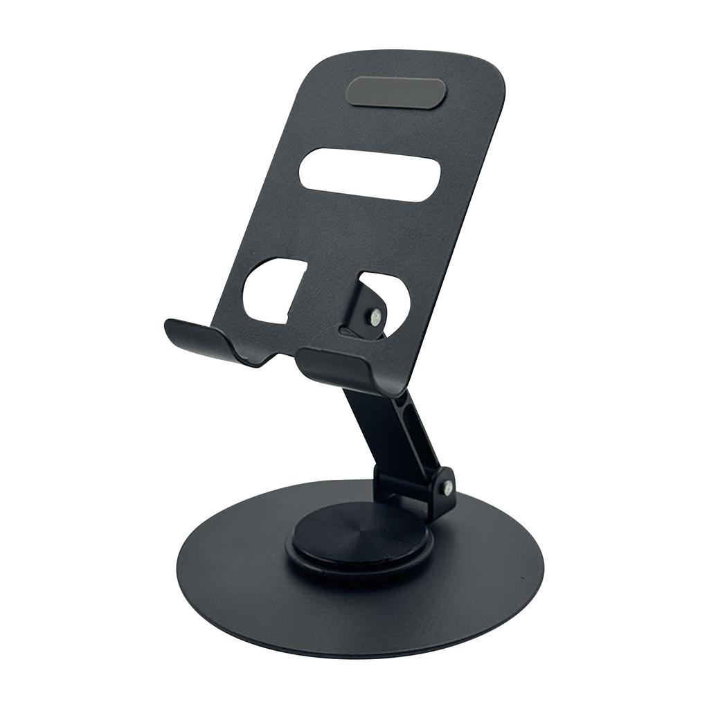 360 Degree Rotating Folding Lazy Tablet Desktop Stand, All Metal Live Streaming Phone Stand