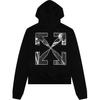 Off-White Толстовка Caravag Arrow Over Hoodie черного/белого цвета для мужчин OMBB037C99FLE0031001