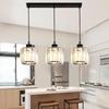 Nordic Crystal Chandelier: Modern Three-Head Dining, Study, or Bar Light Fixture