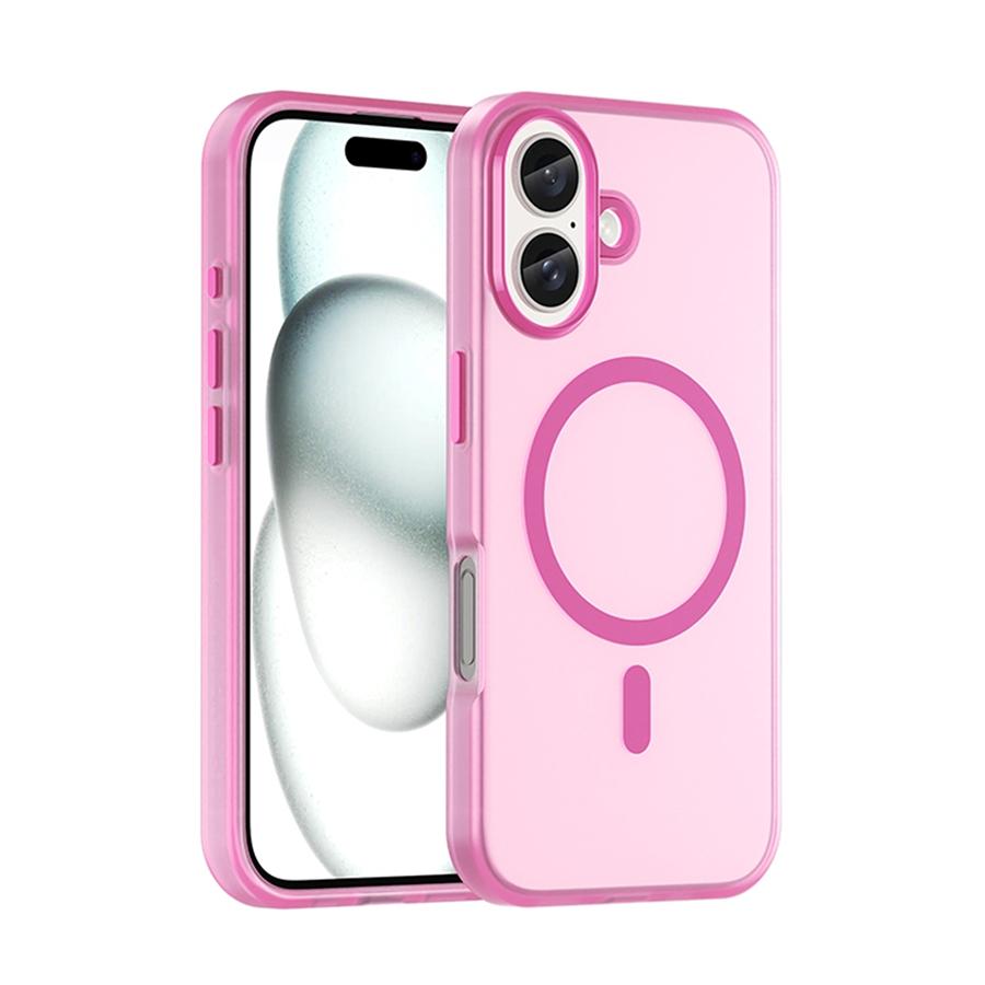 Matte Skin Feel Magnetic Wireless Charging Phone Case for iPhone 16 Pro Max 15 14 13 12 11 Samsung S24 Ultra S24FE for Magsafe Shockproof Bumper Cover