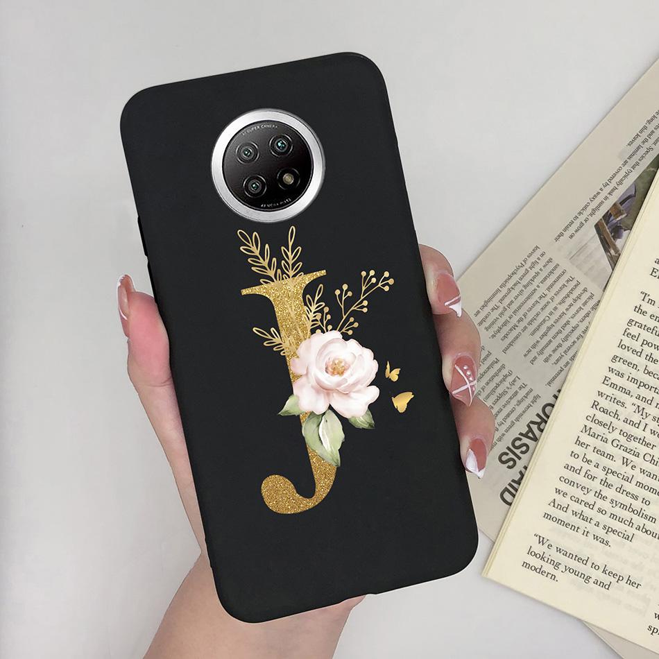 Flower Letters For Xiaomi Redmi Note 9T 5G Case Cover Soft Silicone Bumper Protective Phone Cases For Redmi Note9T 9 T Fundas