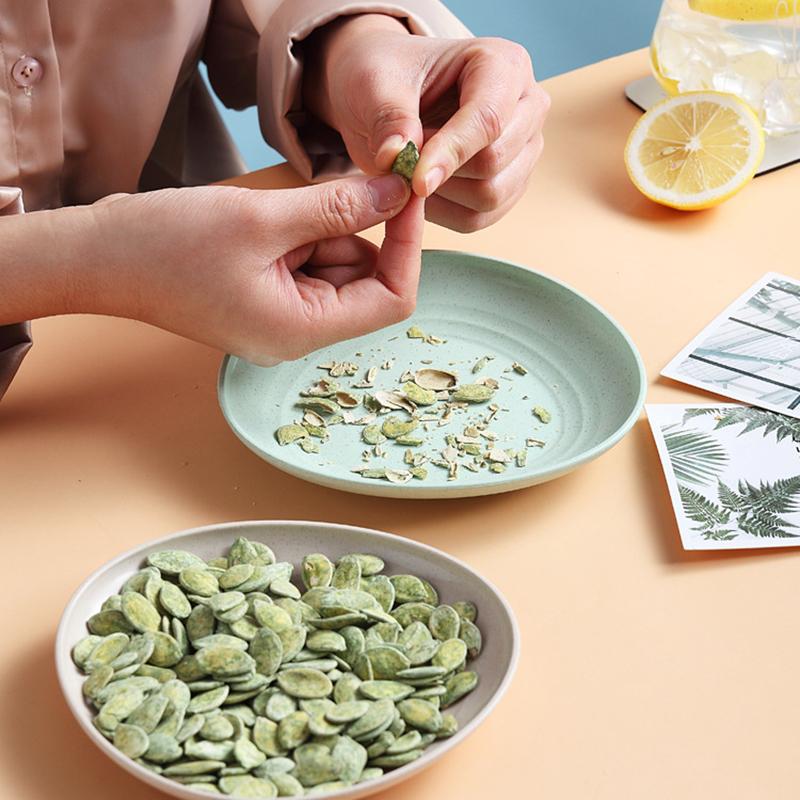 5 шт./компл., посуда из пшеничной соломы, блюдо с костями, домашнее блюдо с костями, стол, тарелка для сортировки мусора, блюдо для закусок с фруктами, блюдо для торта, десертная тарелка