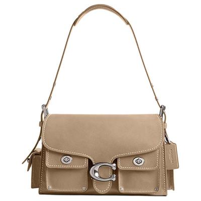 Сумка-мотоцикл Cargo Soft Tabby 26, металлическая пряжка-кнопка, фактурная кожа, женская сумка через плечо, хаки CU124-LHSBM