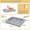 YOLEO Dog and Cat Urethane Pet Bed with Removable Square Shape 72x60x18 Bed, High-Resilience Cover, Washable, Waterproof, Non-Slip Cushion,
