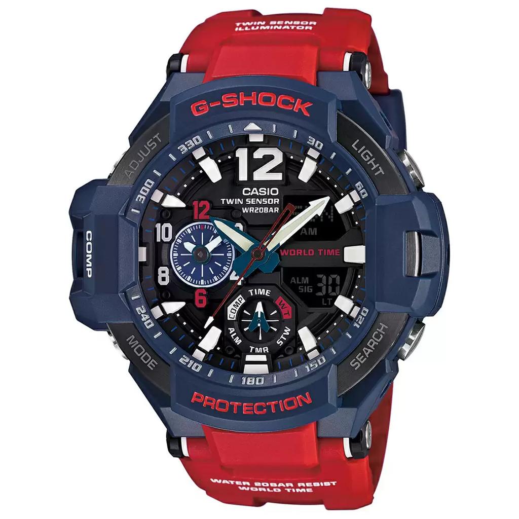Casio G-SHOCK GA-1100-2ADR Gravitymaster, Men's Watch, Men's Watch