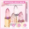 QIBEST Glitter Lipstick Lip Balm Change Transparent Moisturizing Crystal Jelly Pearlescent Lip Plumper Gloss Tint Cosmetic