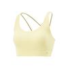 Fitness Series Casual Simple Solid Color Breathable Sports Bra Women Underwear Light-Goose-Yellow AUBV016-1