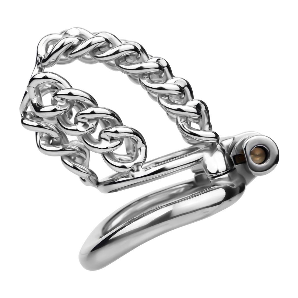 Замок целомудрия из нержавеющей стали, металлический замок целомудрия, клетка для пениса, целомудрие, гей-секс-игрушки, кольцо для члена, уретральное целомудрие, БДСМ