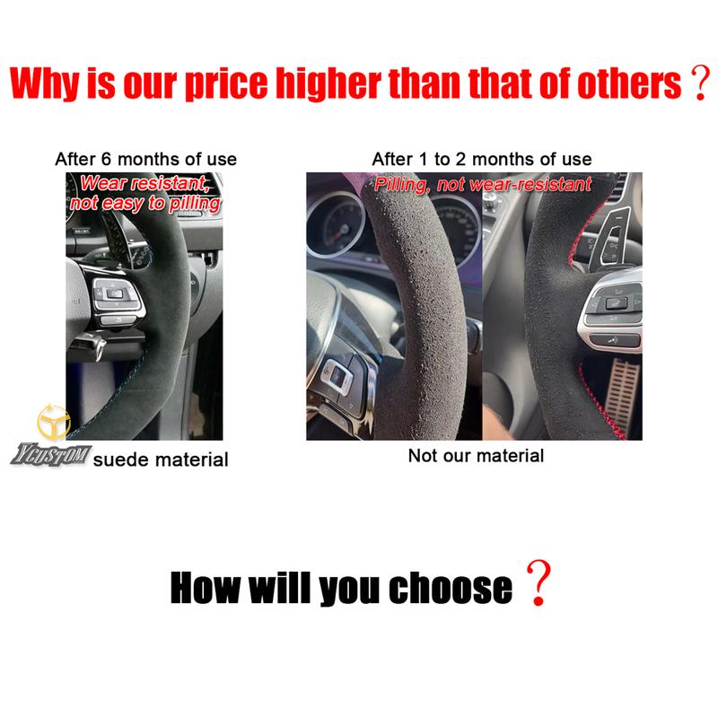 DIY Car Steering-Wheel Cover Wrap Car Steering Wheel Cover Soft Suede For BMW E46 E39 325i E53 X5 Auto Interior Accessories
