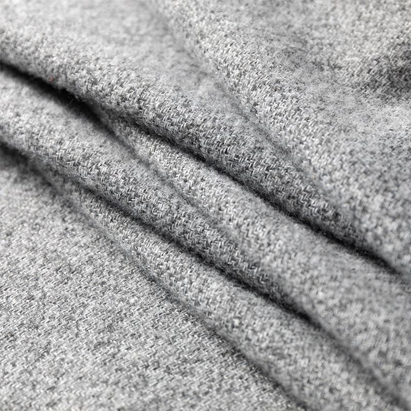 Solid Color Imitation Cashmere Scarf with Tassels - Unisex Winter Shawl