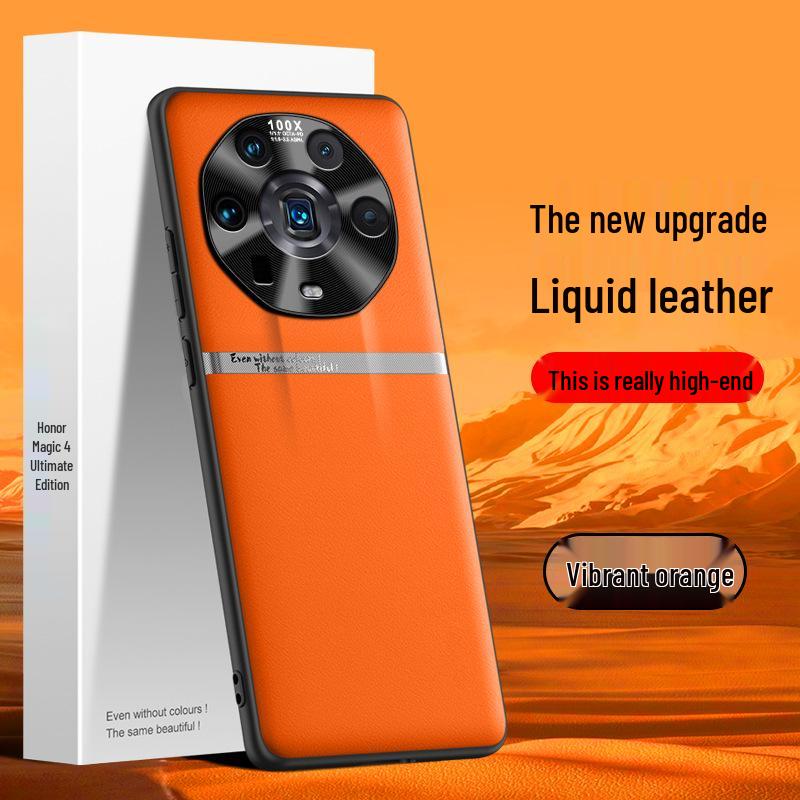 Совместимый кожаный чехол Honor Magic 4 Ultimate: Прочная, устойчивая к падениям, защита от попадания жидкости