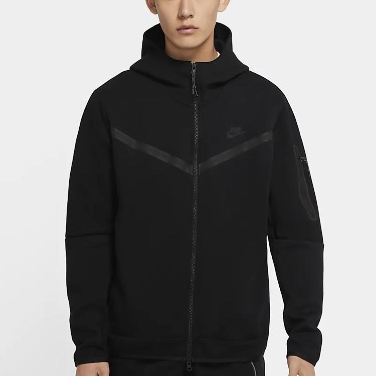 Nike Спортивная куртка с молнией NSW Tech Fleece Азиатский размер 'Черный' Мужская CU4490-010