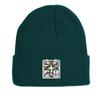 Crucifix Staghorn Fish Anchor Print Knitted Hat Beanie, Man Cap Warm Cozy Stylish Bonnet Knitted Cap Beanie