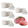 Meat Netting Tube 4 Rolls Food Grade Meat Wrapping Net Beef Netting Roll Smoked Meat Poultry Ham Netting 1m2m Meat Butcher Twine