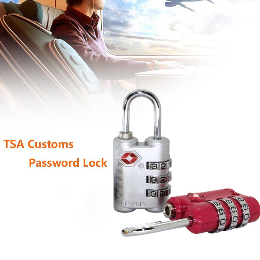 Security Weatherproof Safely Code Lock 3 Digit Combination Lock Anti-theft TSA Customs Lock