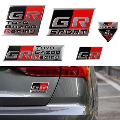 1 шт. 3D алюминиевая спортивная наклейка GR Sport для автомобиля, логотип, эмблема, декор для RAV4 Avensis Prado Prius, автомобильный аксессуар