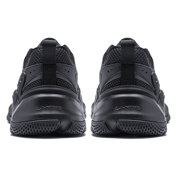 Li Ning универсальные ретро-обувь для папы мужские кроссовки черные AGCT391-1