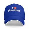Baseball Caps I Love Heart Greenland Casquette Men Women Outdoor Summer Hats
