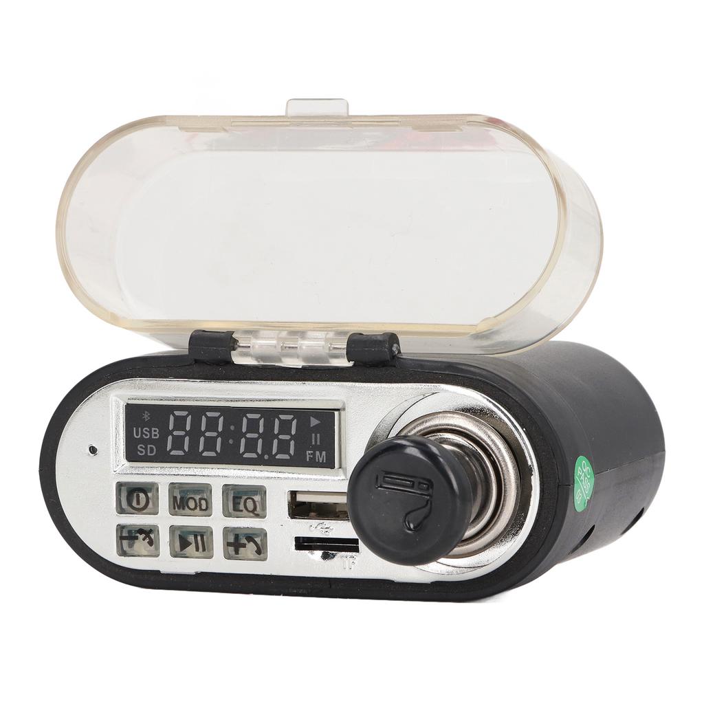 Waterproof Bluetooth Motorcycle Speaker Multifunction Fast Charging Usb Phone Charger with Cigar Lighter Socket